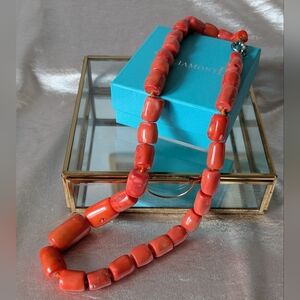 Stunning Salmon Coral Necklace